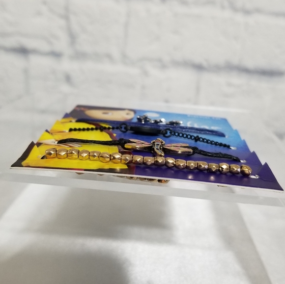 Coraline Dragonfly Button Stars Bracelet Set 4 Piece Bracelets Laika New - Picture 10 of 16